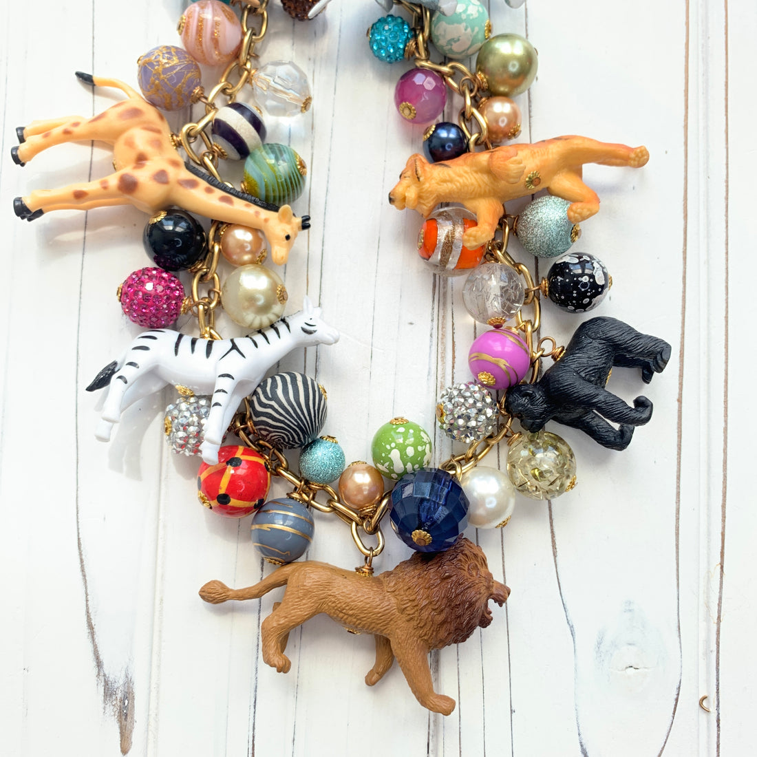 Long Safari Animal Necklace