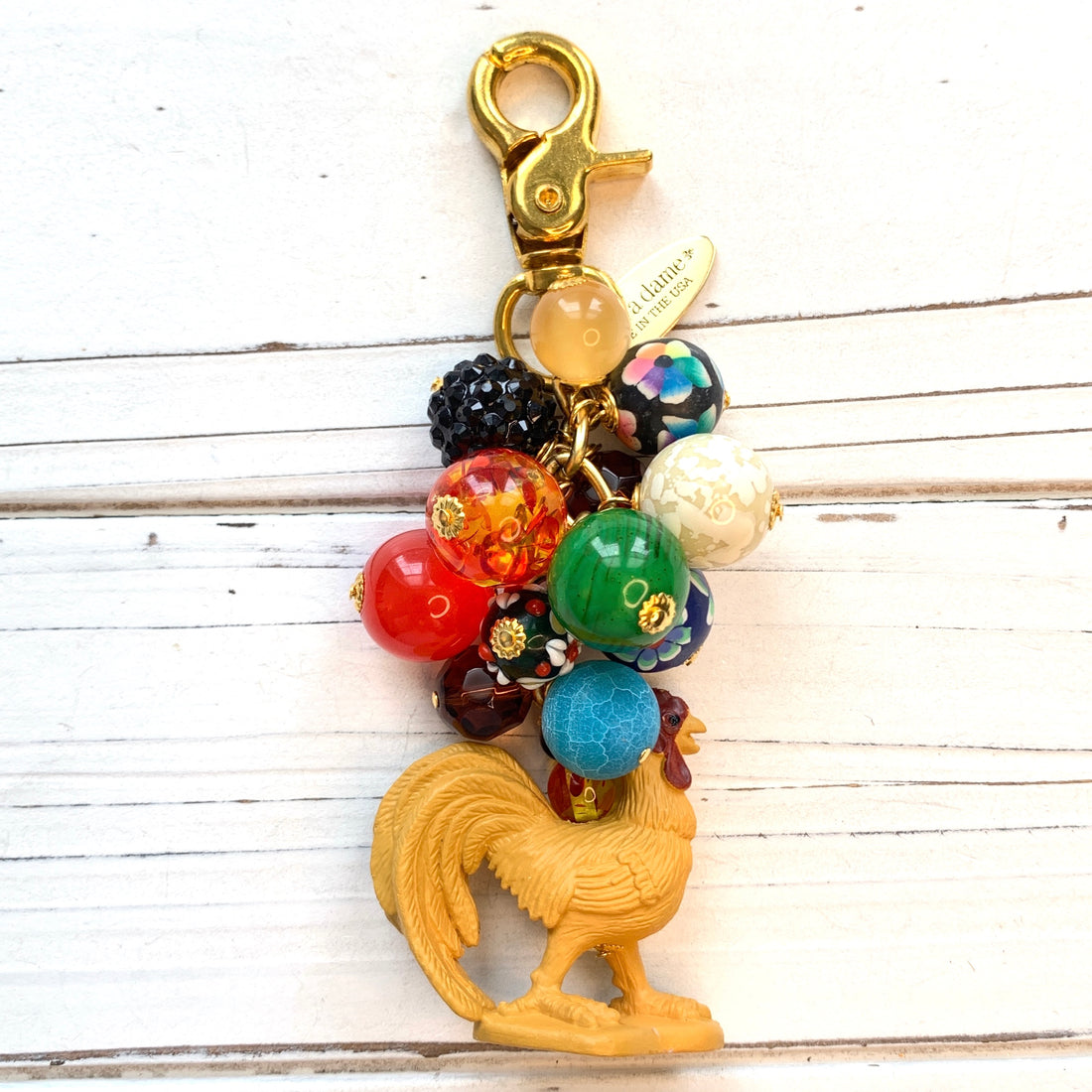 Rooster Purse Charm