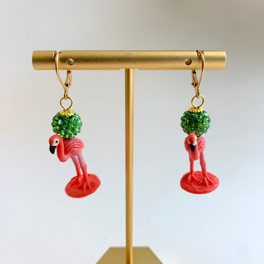 Miniature Flamingo Earrings