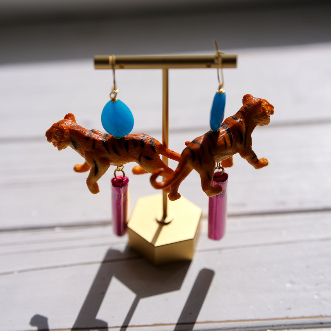 Bengal Tiger Tassel Earrings