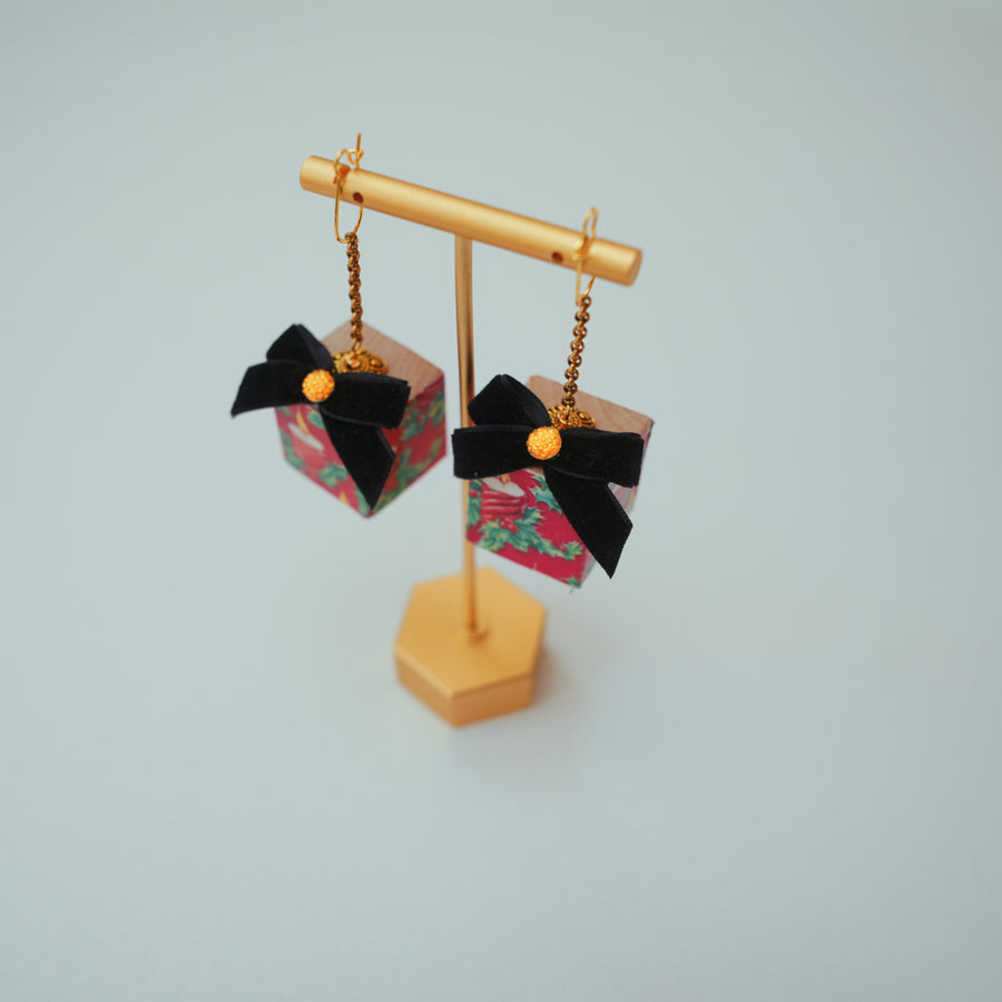 One-of-a-Kind Christmas Present Earrings - Large