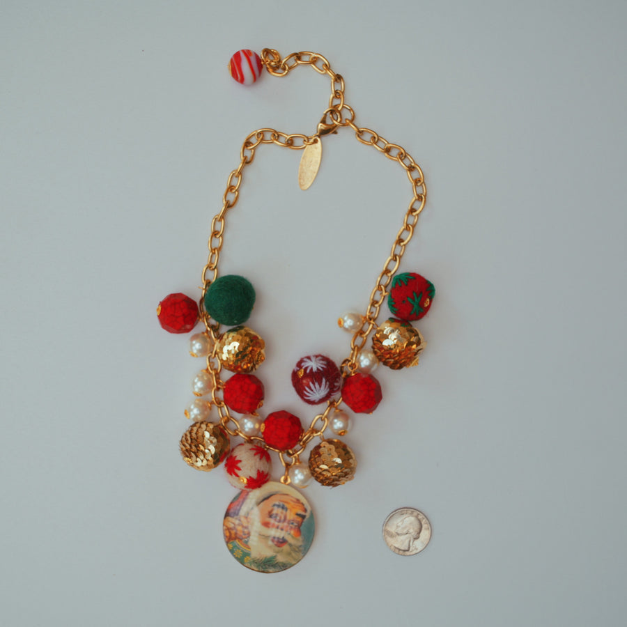 One-of-a-Kind Santa Cluster Necklace