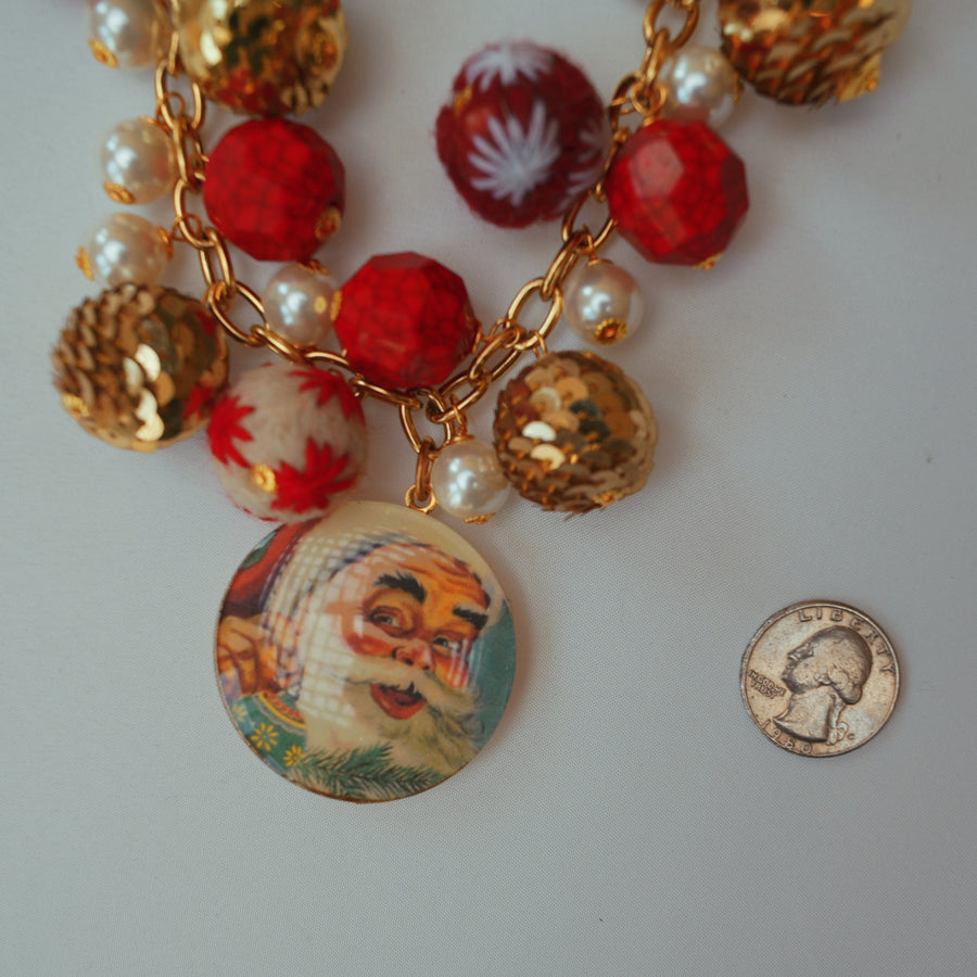 One-of-a-Kind Santa Cluster Necklace