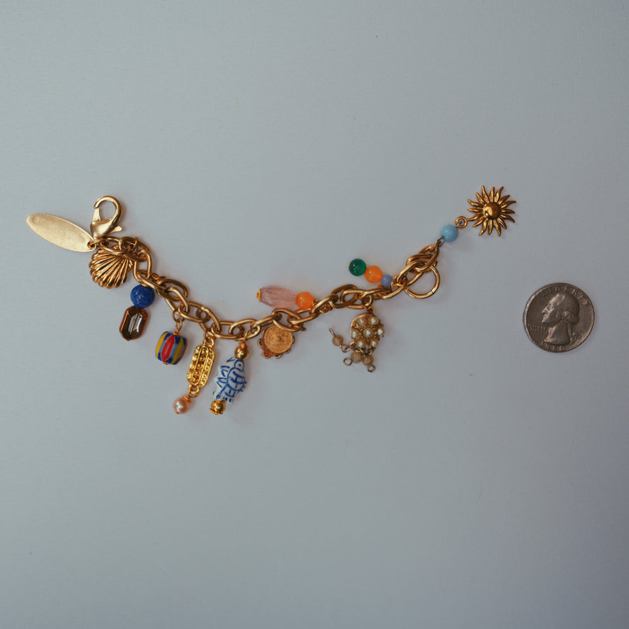 One-of-a-Kind Vintage Charm Bracelet