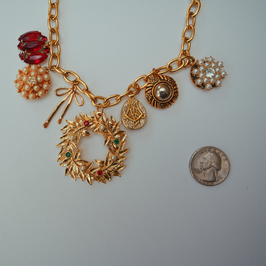 One-of-a-Kind Wreath Charm Necklace