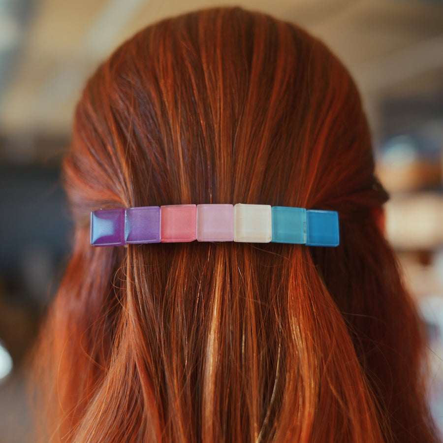 One-of-a-Kind Mosaic Barrettes - Large