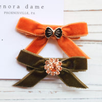 One-of-a-Kind Velvet hair bow
