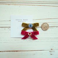 One-of-a-Kind Velvet hair bow