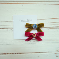 One-of-a-Kind Velvet hair bow
