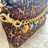 Millefiori Glass Beads Bag Chain