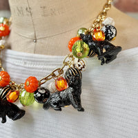 Festive Feline Halloween Necklace