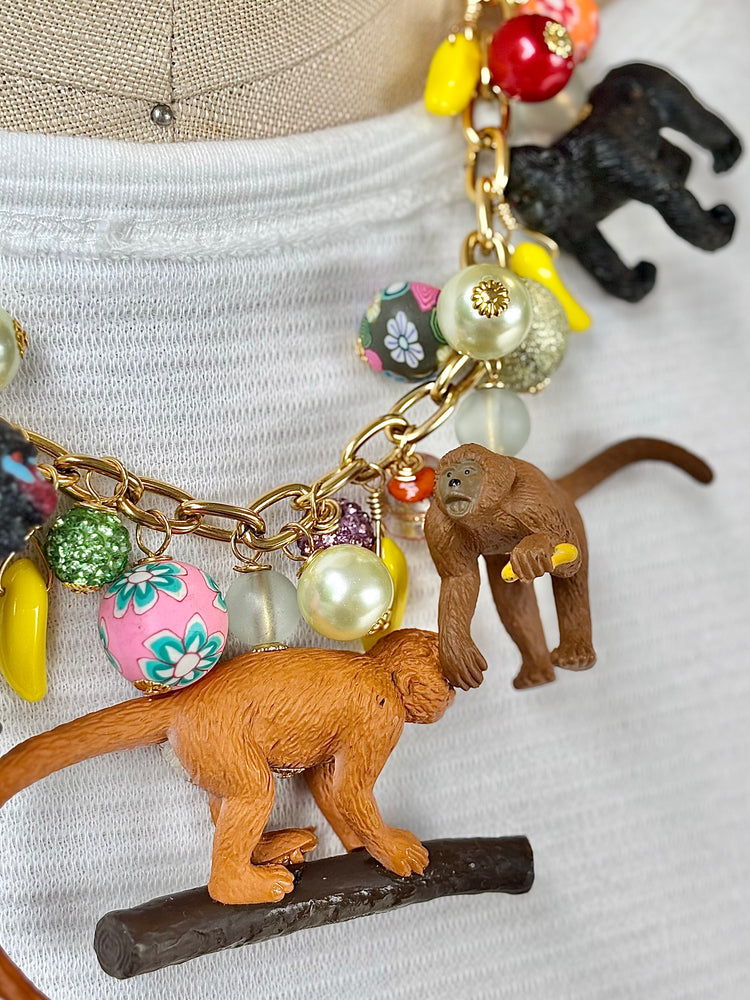 Go Bananas Monkey Necklace