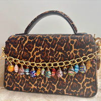 Millefiori Glass Beads Bag Chain