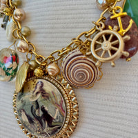 Vintage Mermaids Charm Necklace