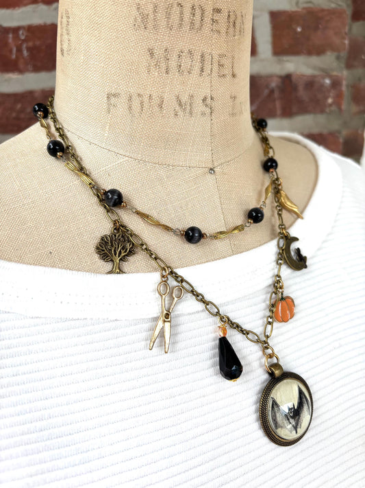 Ghostly Halloween Necklace