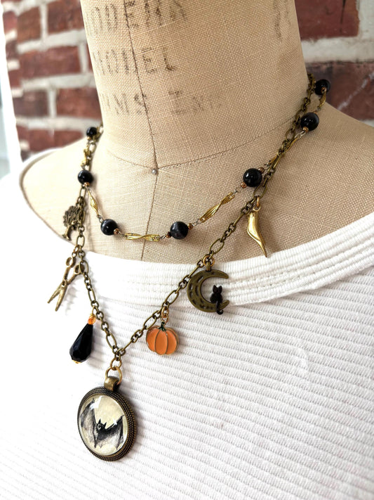 Ghostly Halloween Necklace