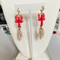 Lobster Dangle Earrings
