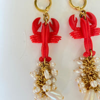 Lobster Dangle Earrings