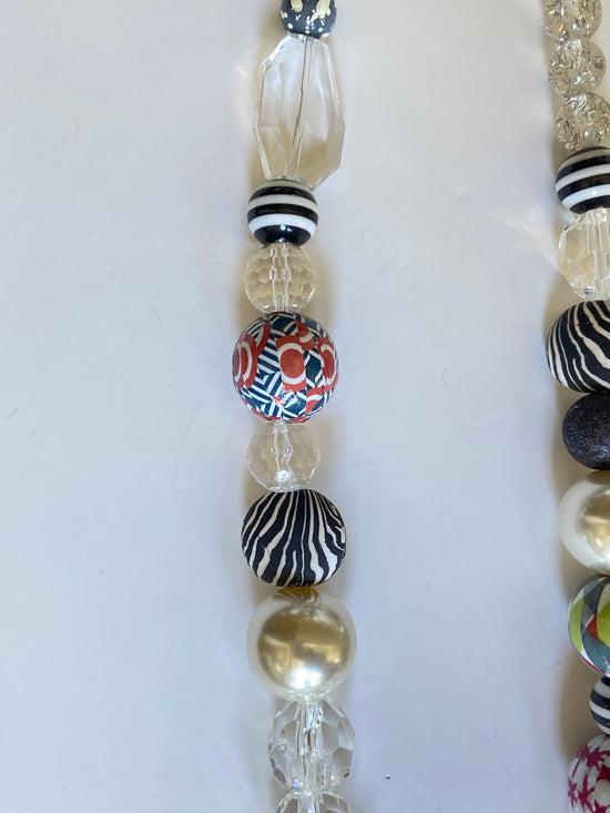 Long Queen Mum Graphic Necklace