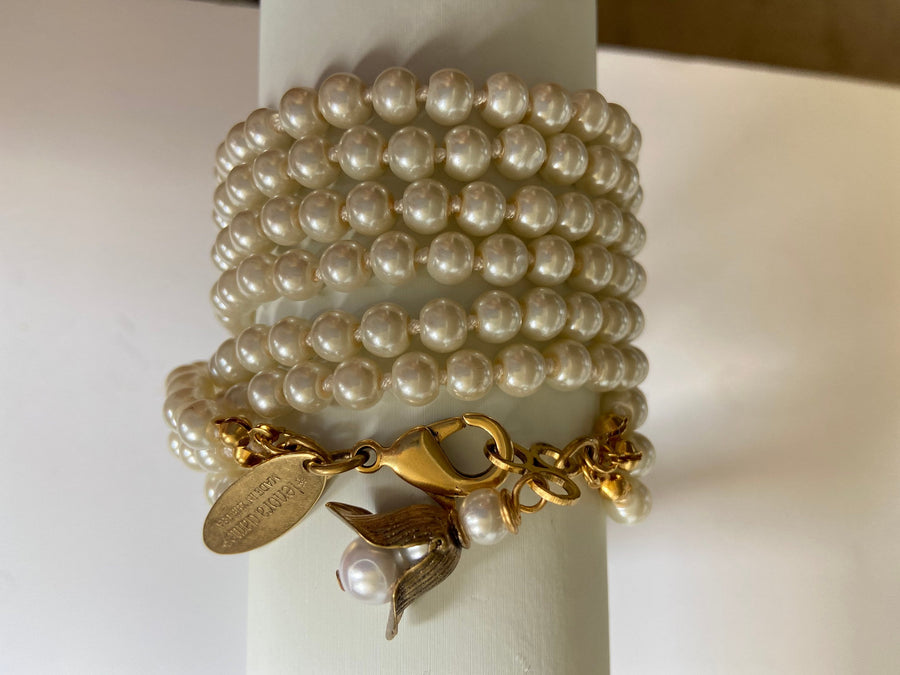 Pearl Audrey Wrap Bracelet