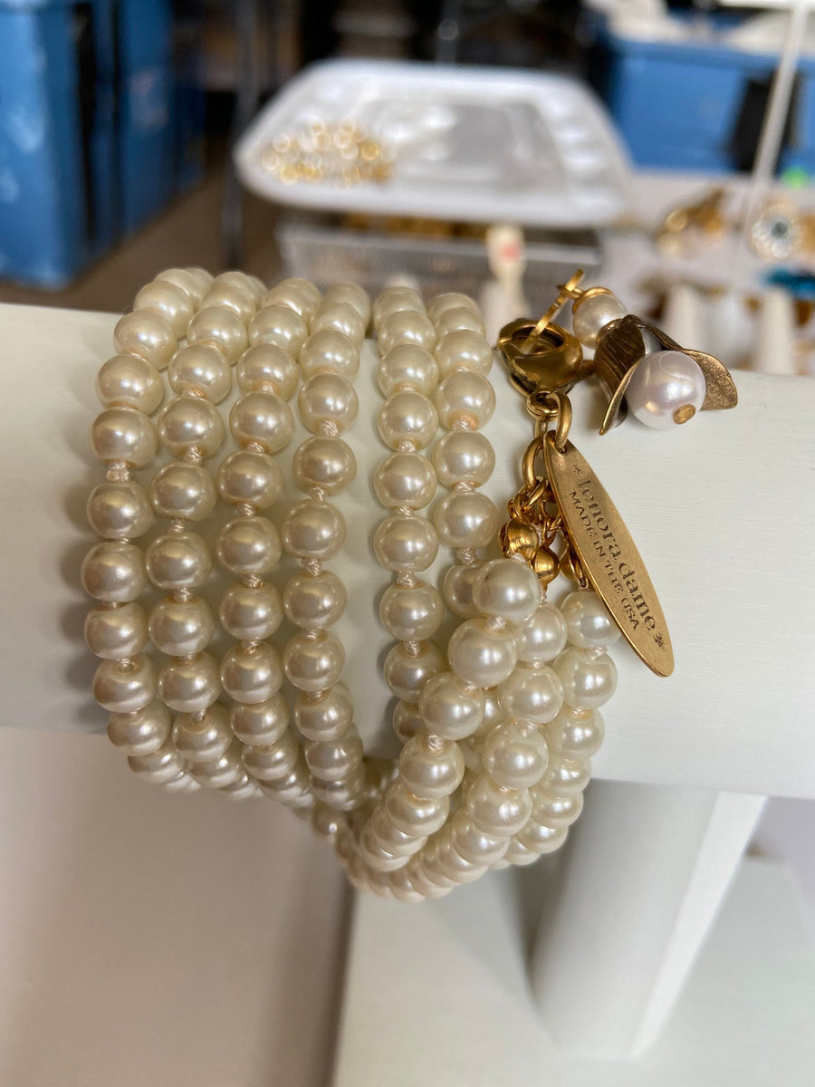 Pearl Audrey Wrap Bracelet