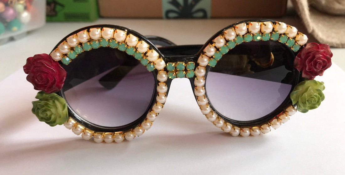 Iris Sunnies Embellished Sunglasses