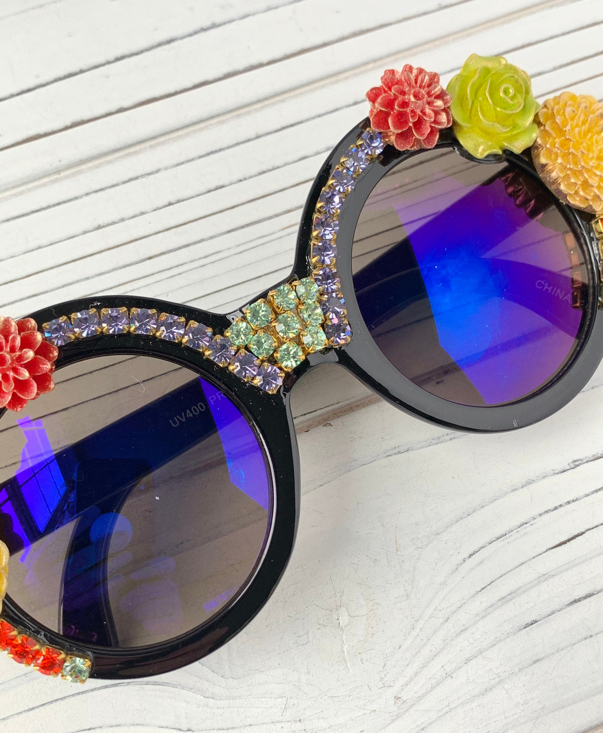 Florence Sunnies Embellished Sunglasses