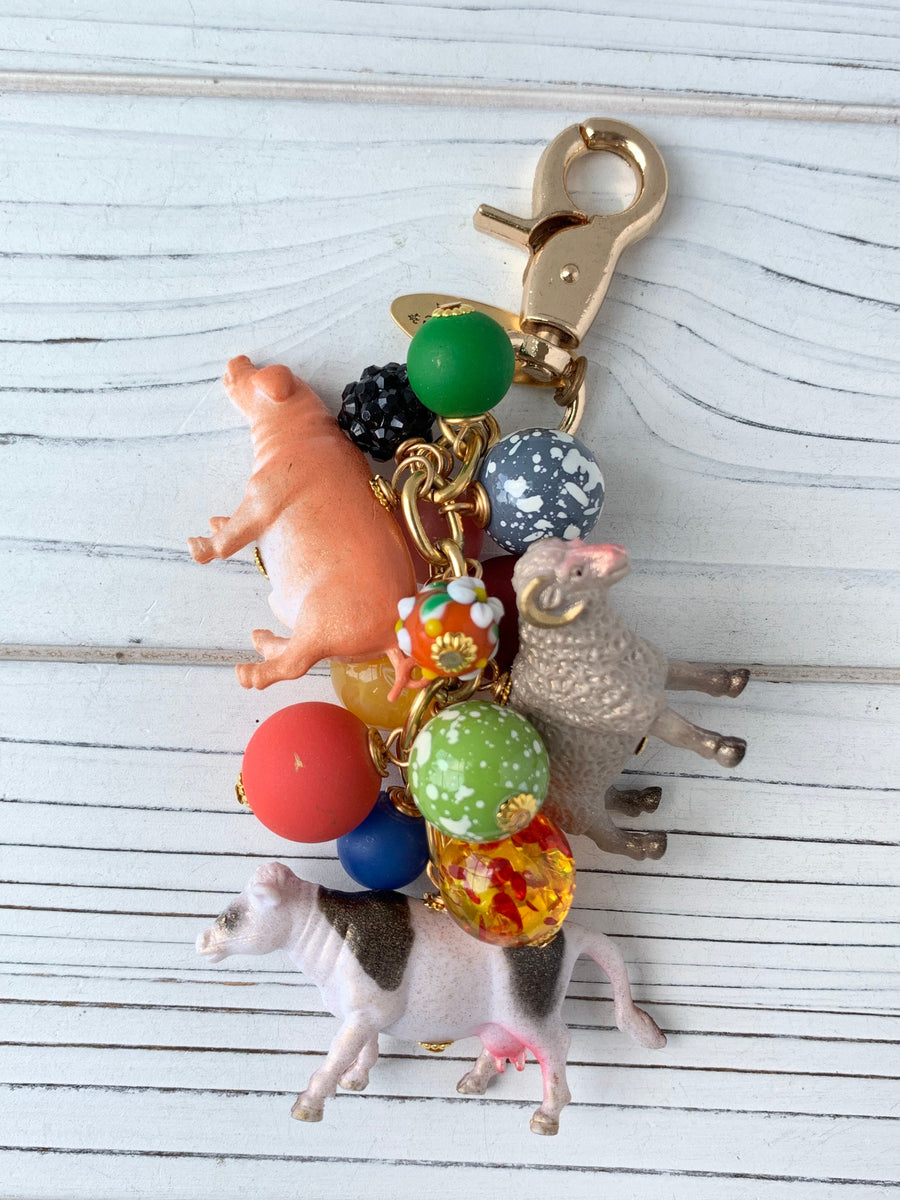 Barnyard Animal Purse Charm