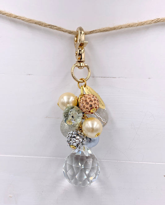 Pastel Beaded Bag Charm