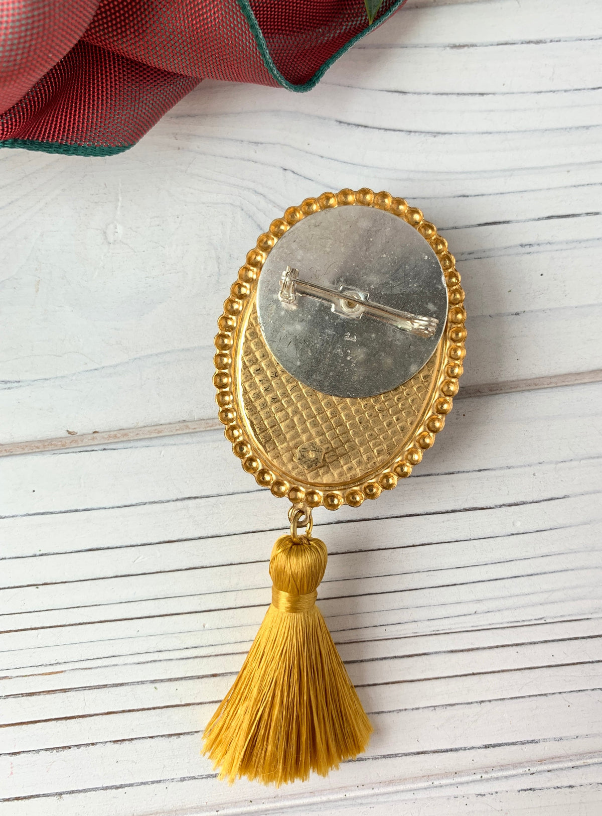 Klaus Rhinestone Christmas Brooch