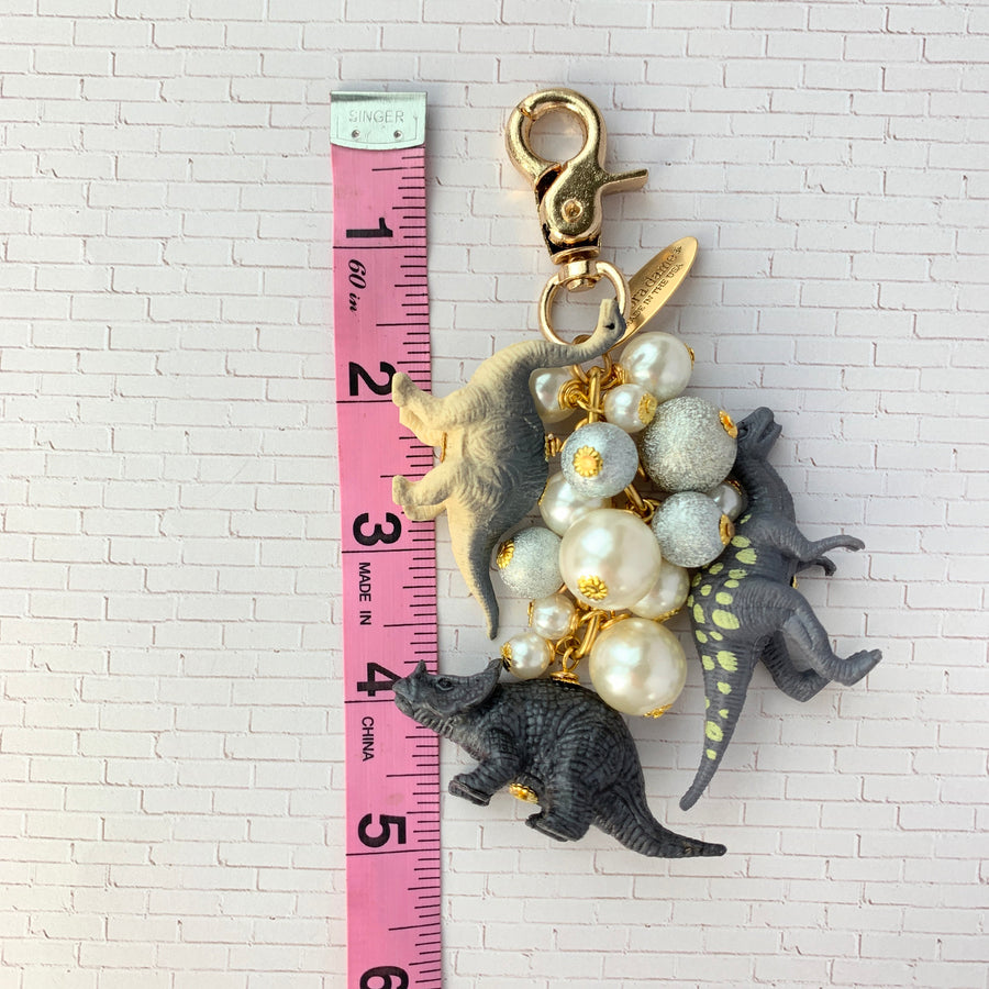 Favorite Dinosaur Purse Charm in Slate