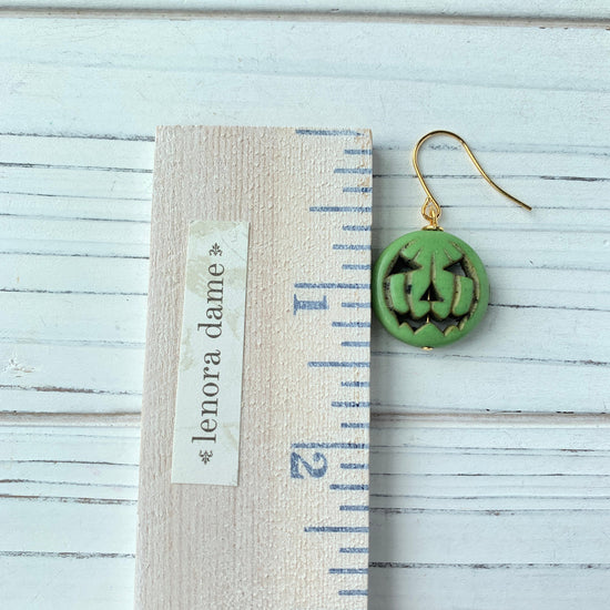 Pumpkin King Halloween Earrings