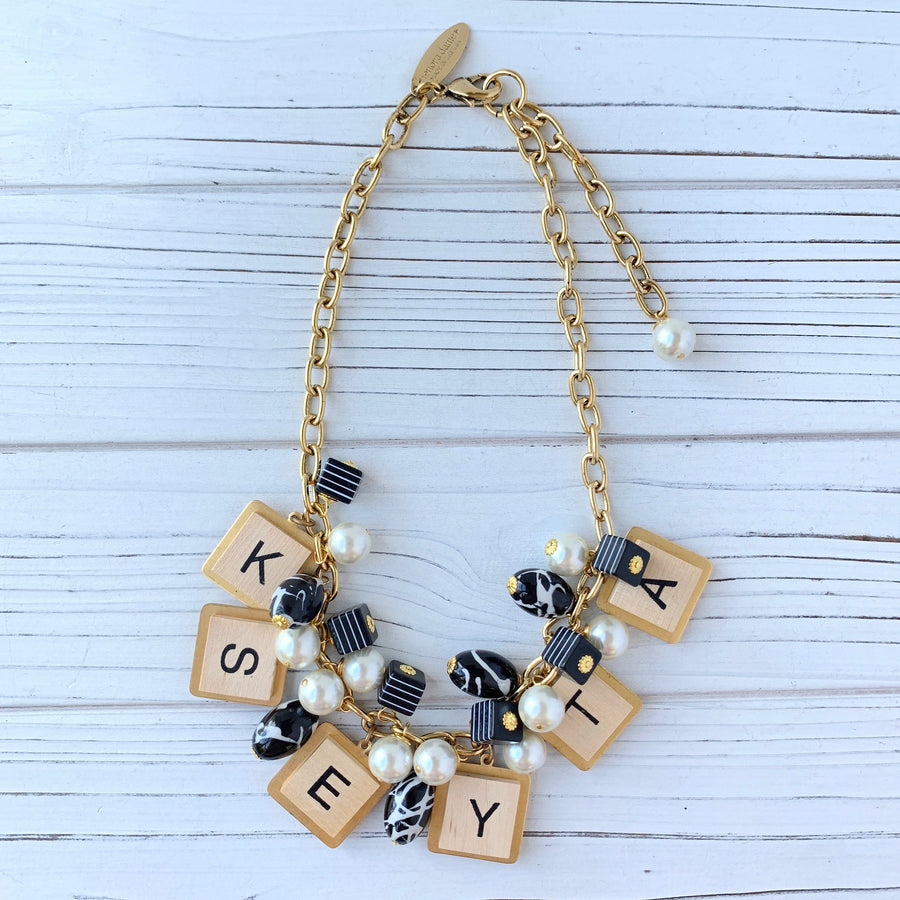 Word Play Charm Necklace