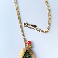 O, Tannenbaum Christmas Tree Locket Necklace