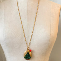 O, Tannenbaum Christmas Tree Locket Necklace