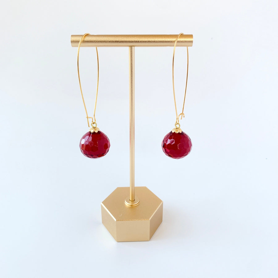 Christmas Bulb Dangle Earrings - 2 Color Choices!