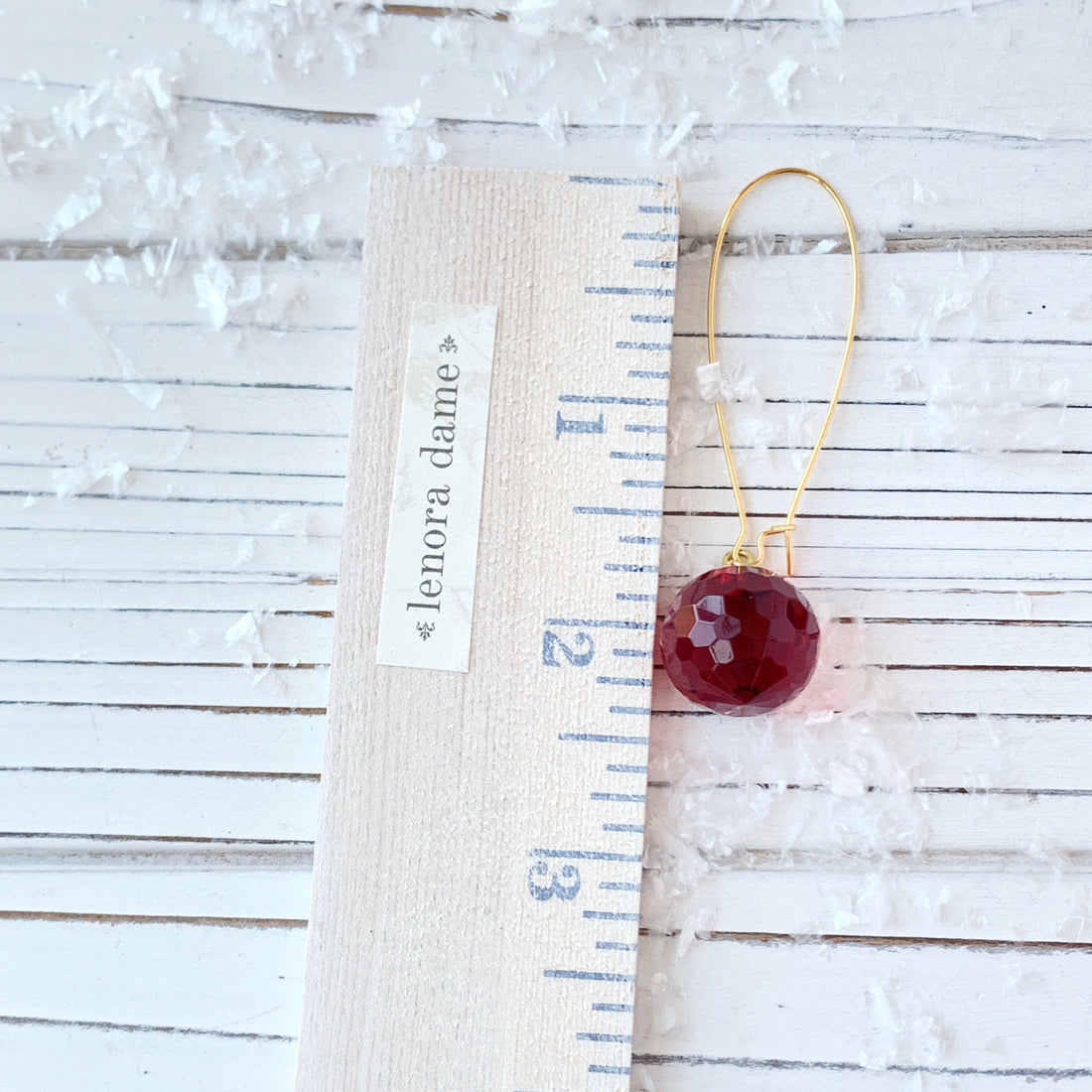 Christmas Bulb Dangle Earrings - 2 Color Choices!