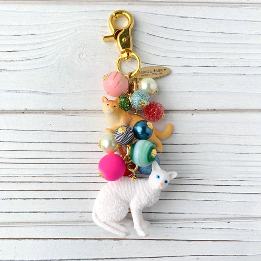 Here Kitty Kitty Cat Purse Bag Charm