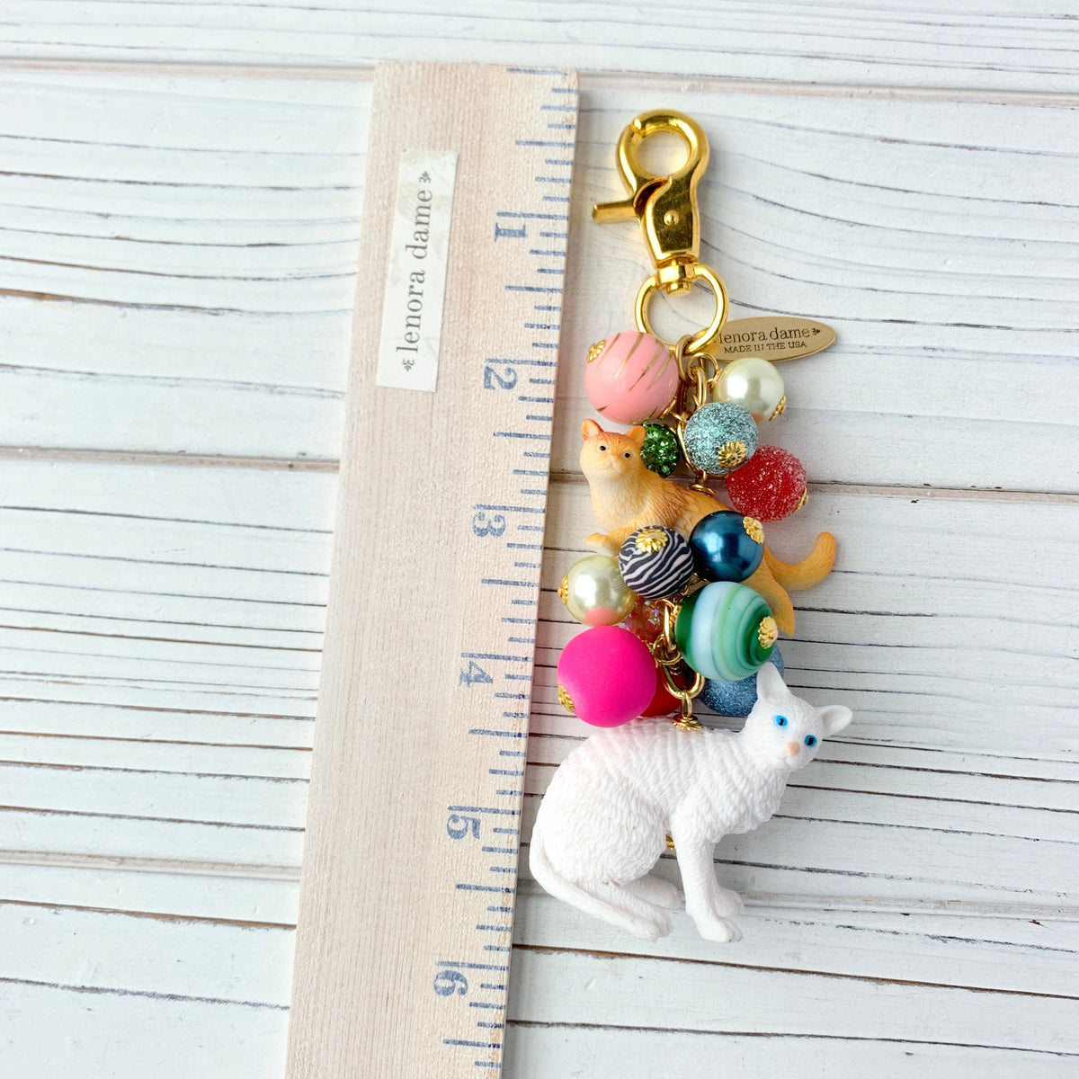 Here Kitty Kitty Cat Purse Bag Charm