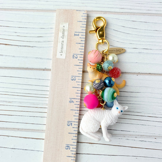 Here Kitty Kitty Cat Purse Bag Charm