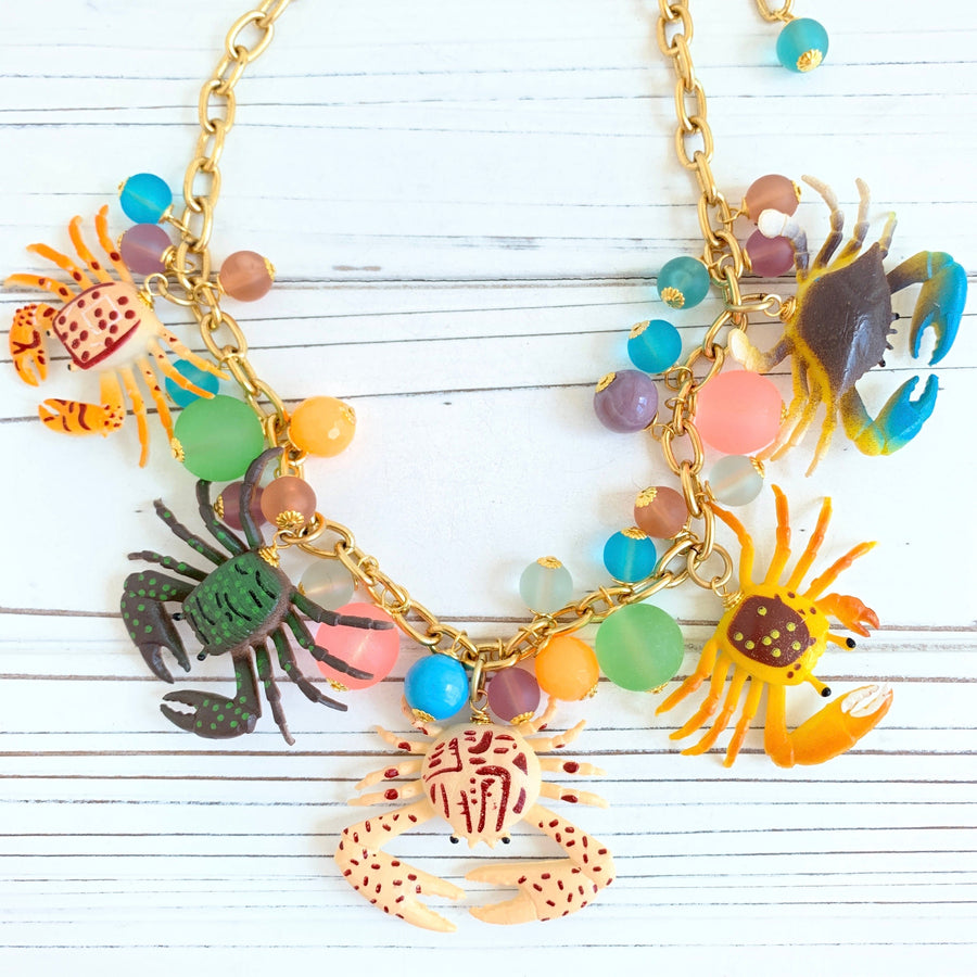 Lenora Dame Pinchy Crab Necklace