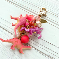 Favorite Dinosaur Purse Charm in Taffy Pink