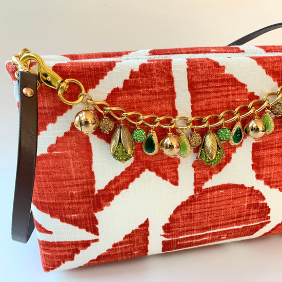 Green Goddess Chain Bag Charm