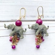 Miniature Elephant Earrings