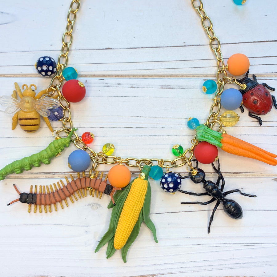 Lenora Dame Garden Bugs Necklace