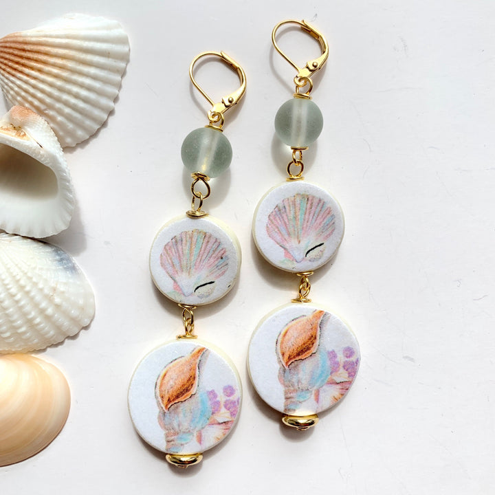 Seashell Drop Earrings