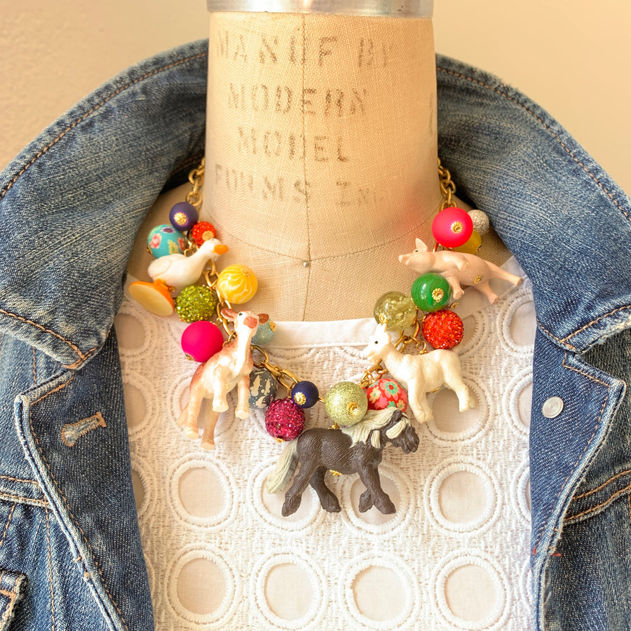 Farm Life Animal Charm Necklace