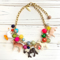 Farm Life Animal Charm Necklace