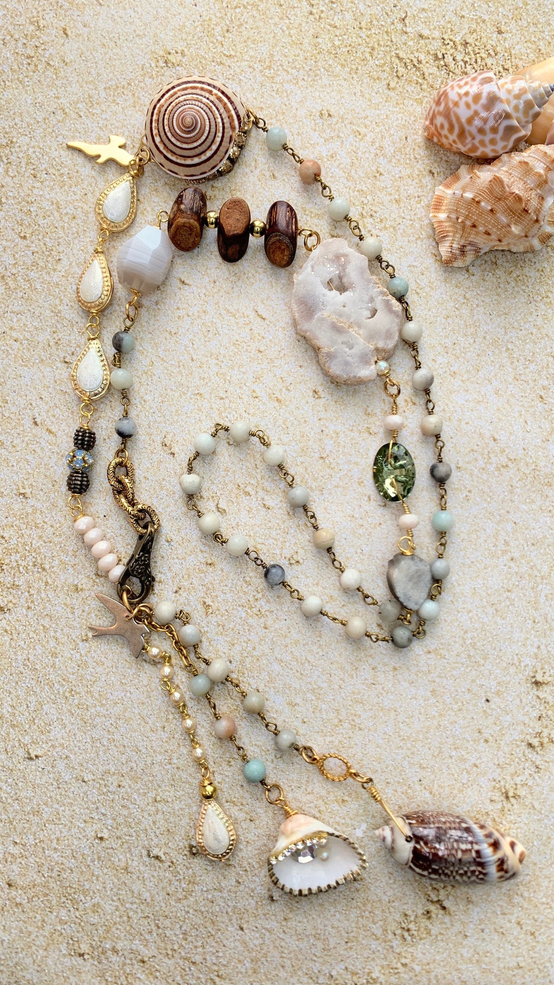 Lenora Dame Beachcomber Found Treasures Necklace