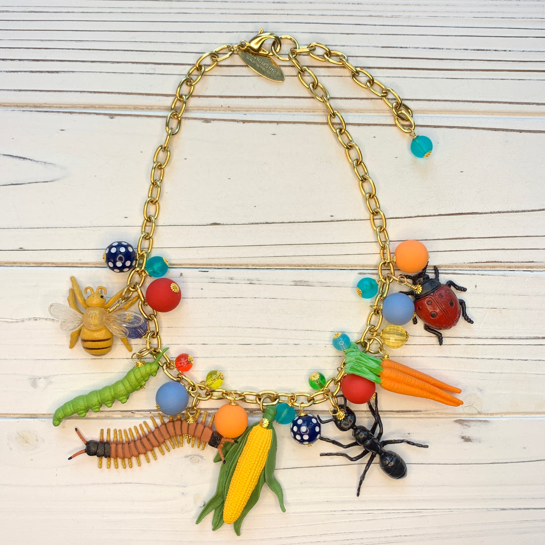 Lenora Dame Garden Bugs Necklace